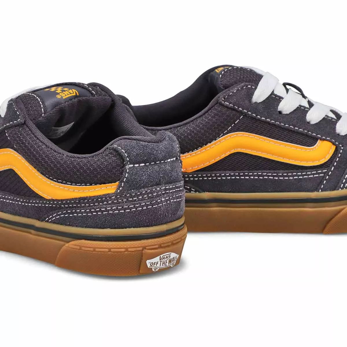 Cheap Vans, Baskets à lacets CALDRONE, anthracite jaune, garçons 0130