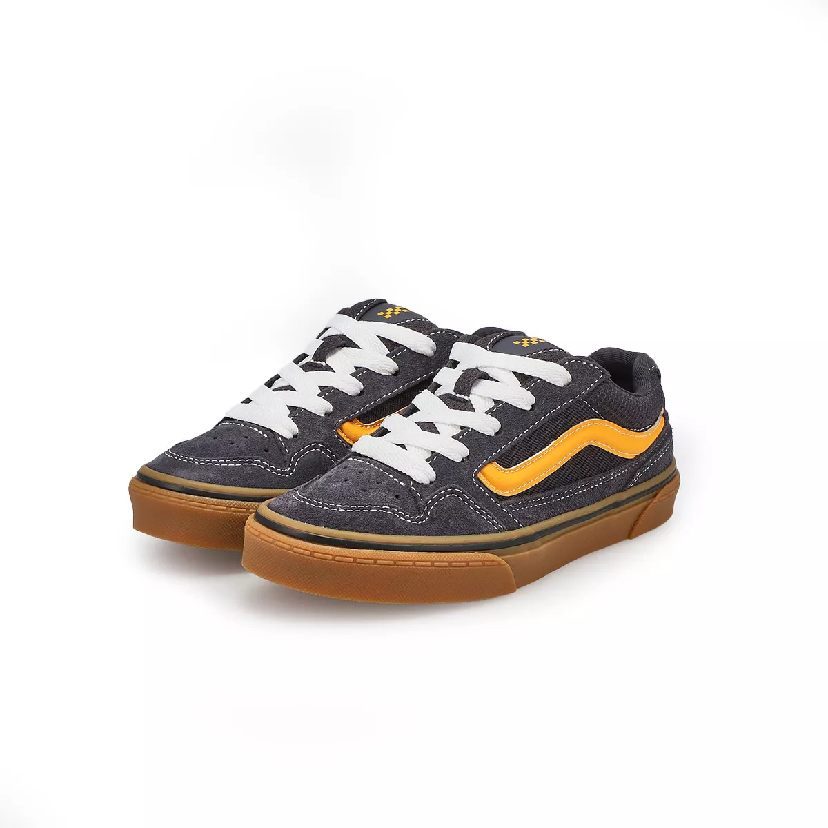 Cheap Vans, Baskets à lacets CALDRONE, anthracite jaune, garçons 0130