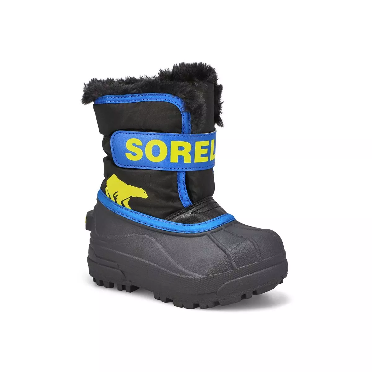 Affordable Sorel, Sorel, Infants'  Snow Commander Boot - Black Super Blue 0129