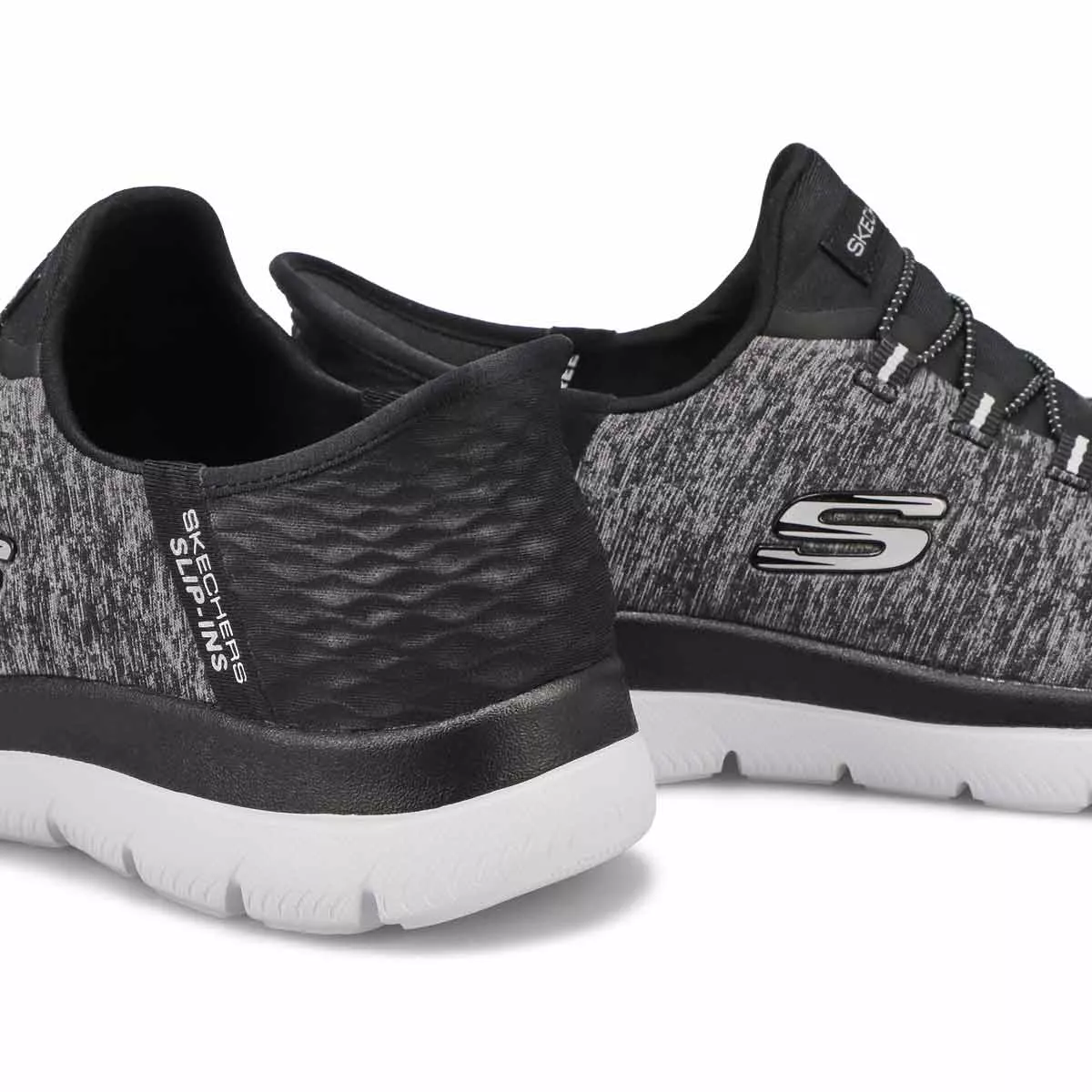 Affordable Skechers, Women's Summits Dazzling Haze Slip-Ins Sneaker - Black 0114