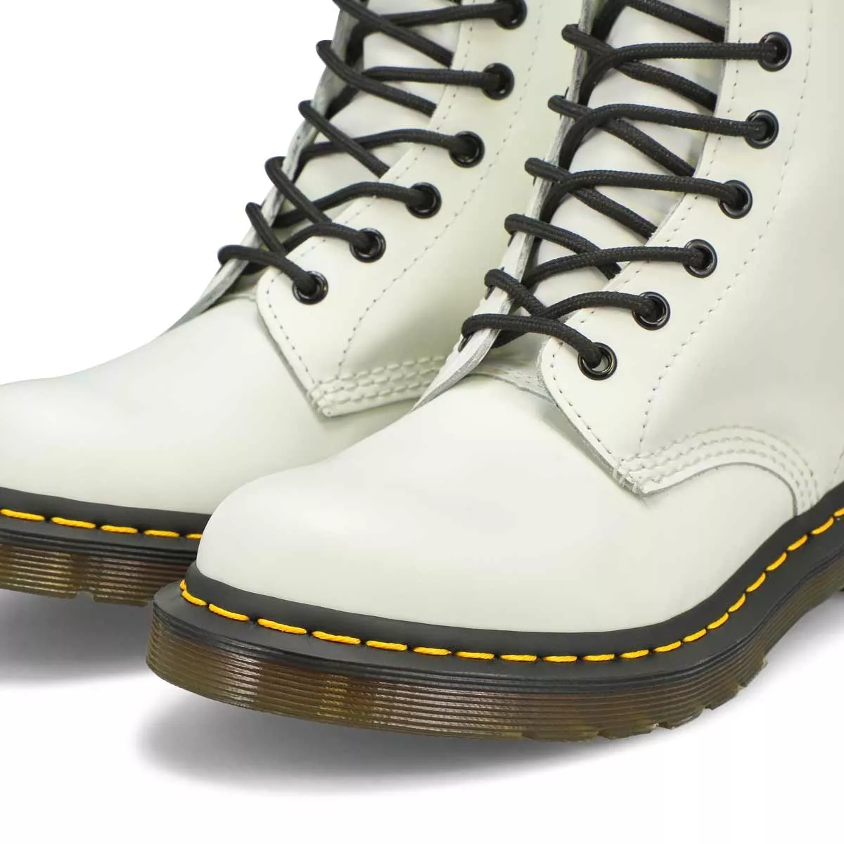 Affordable DrMartens, DrMartens, Ladies 1460 8 Eye Smooth Boot - White 0127