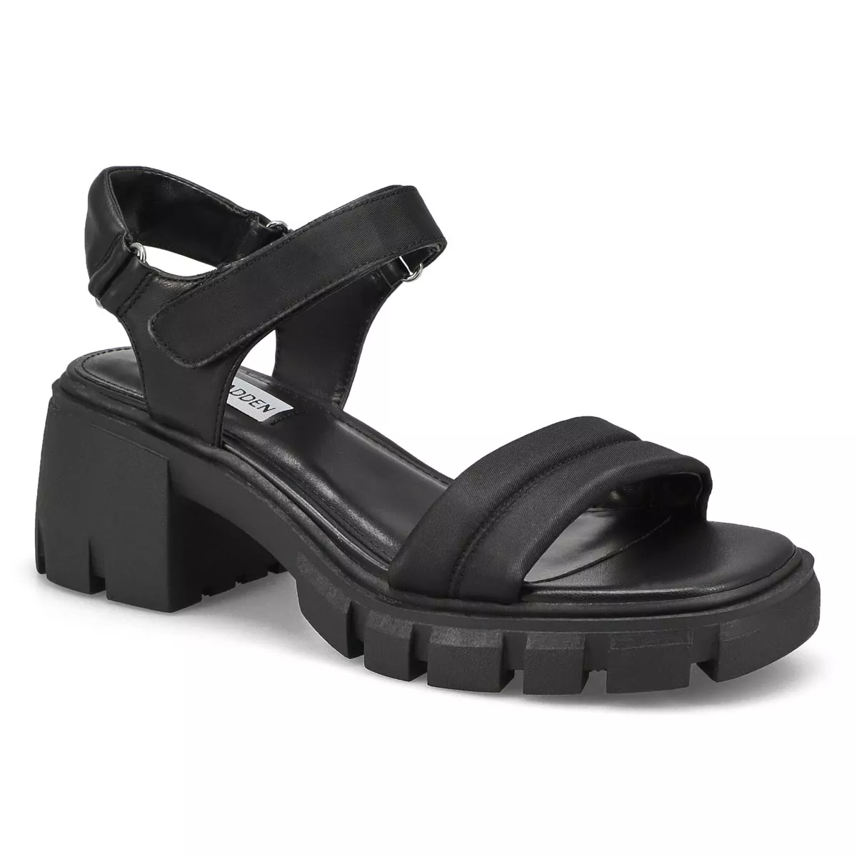 Cheap SteveMadden, Sandale habillée LOUELLA, noir, femmes 0128