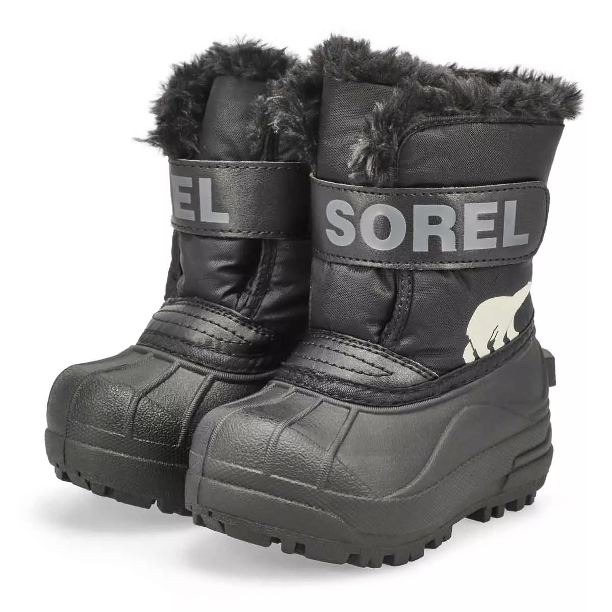 Affordable Sorel, Infants' Snow Commander Boot - Black Charcoal 0131