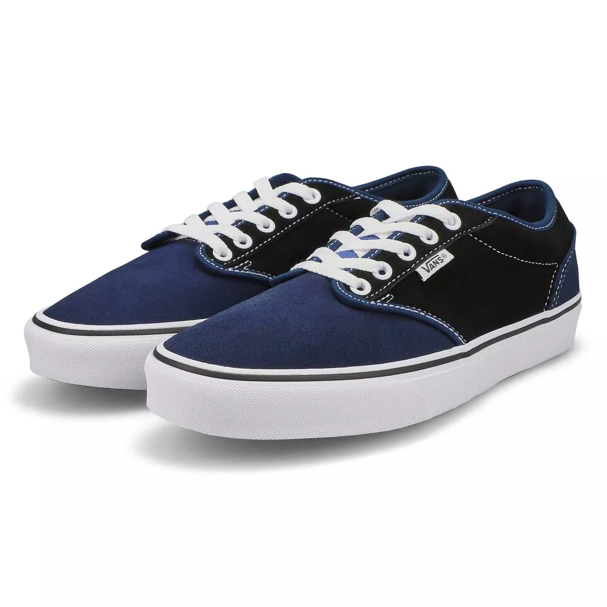 Affordable Vans, Vans, Baskets en toile ATWOOD, bleu uniforme, hommes 0130