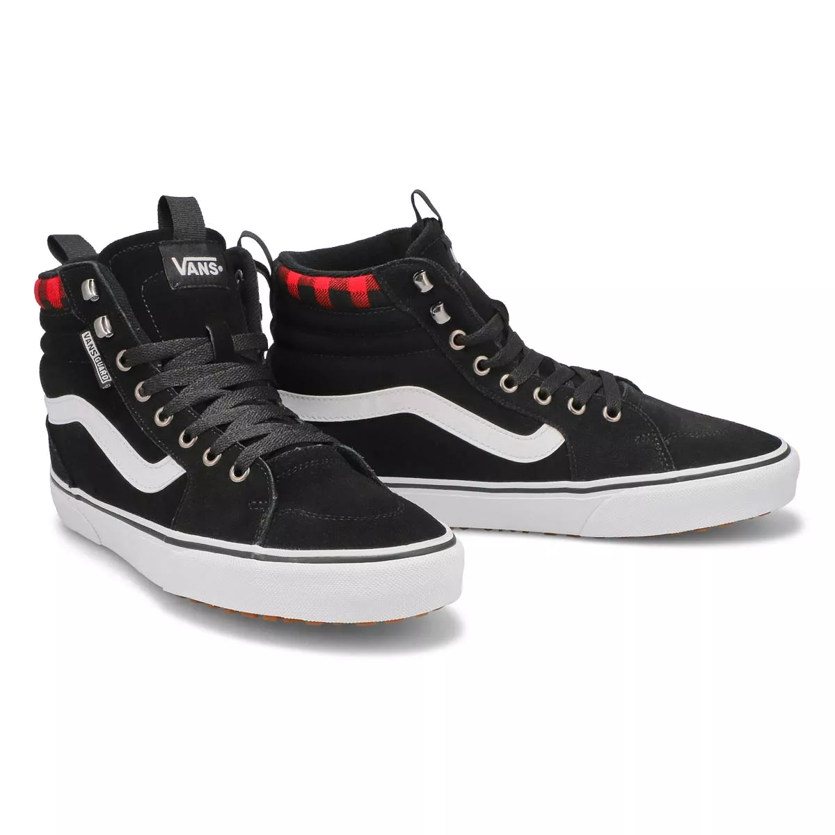 Cheap Vans, Baskets FILMORE HI VANSGUARD, noir rouge, hommes 0130