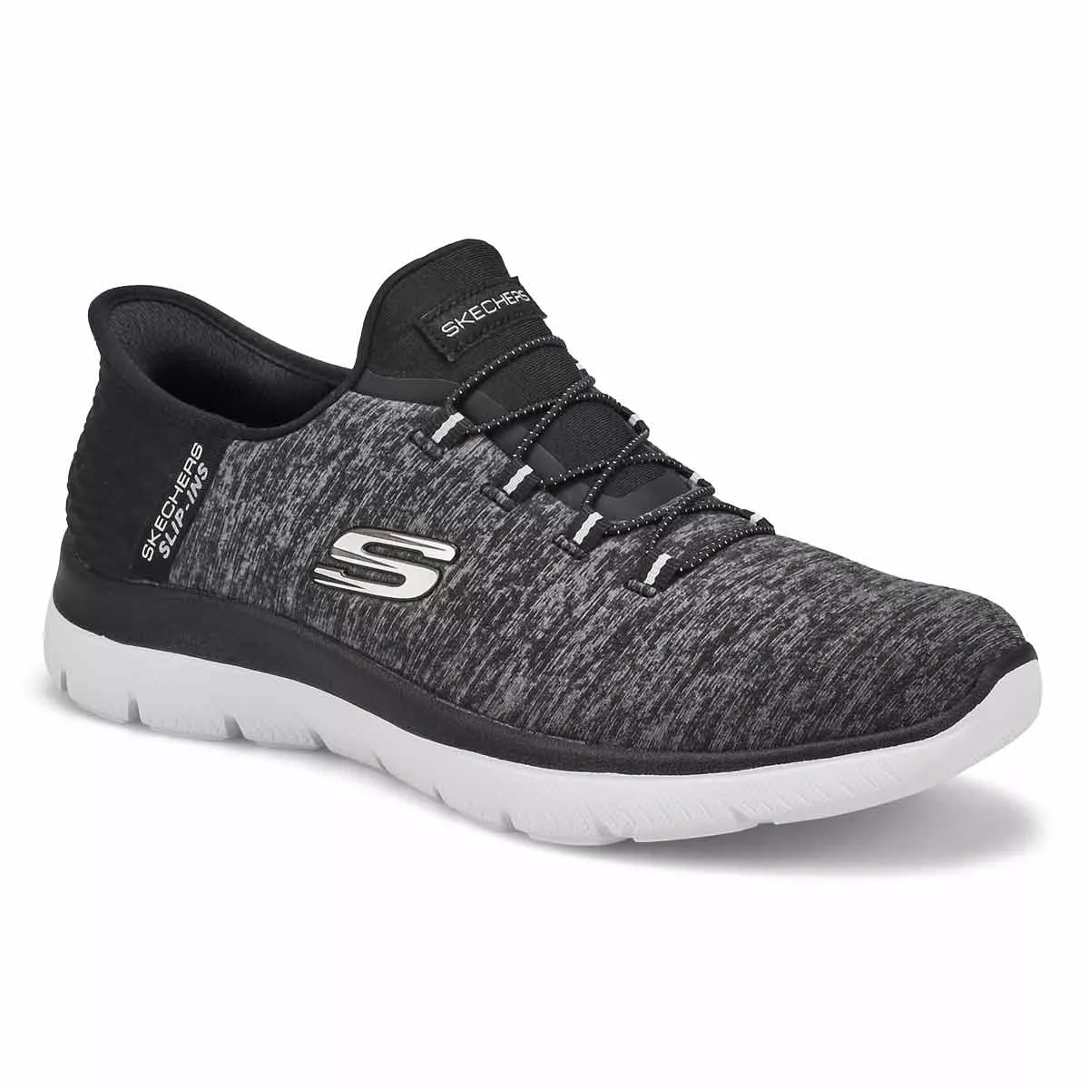 Affordable Skechers, Women's Summits Dazzling Haze Slip-Ins Sneaker - Black 0114