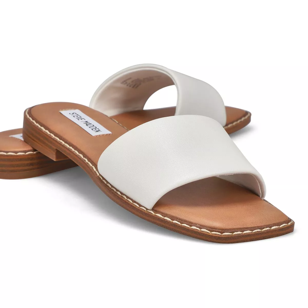 Affordable SteveMadden, Claquette SABRINA, blanc, femmes 0120