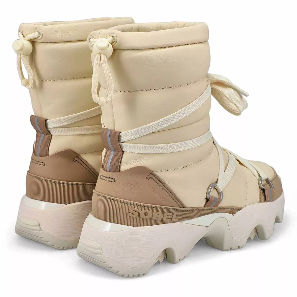 Affordable Sorel, Sorel, Women's Kinetic Impact Nxt Waterproof Winter Boot - Honey White Dust Tan 0129