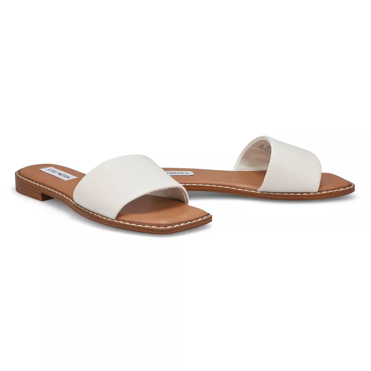 Affordable SteveMadden, Claquette SABRINA, blanc, femmes 0120