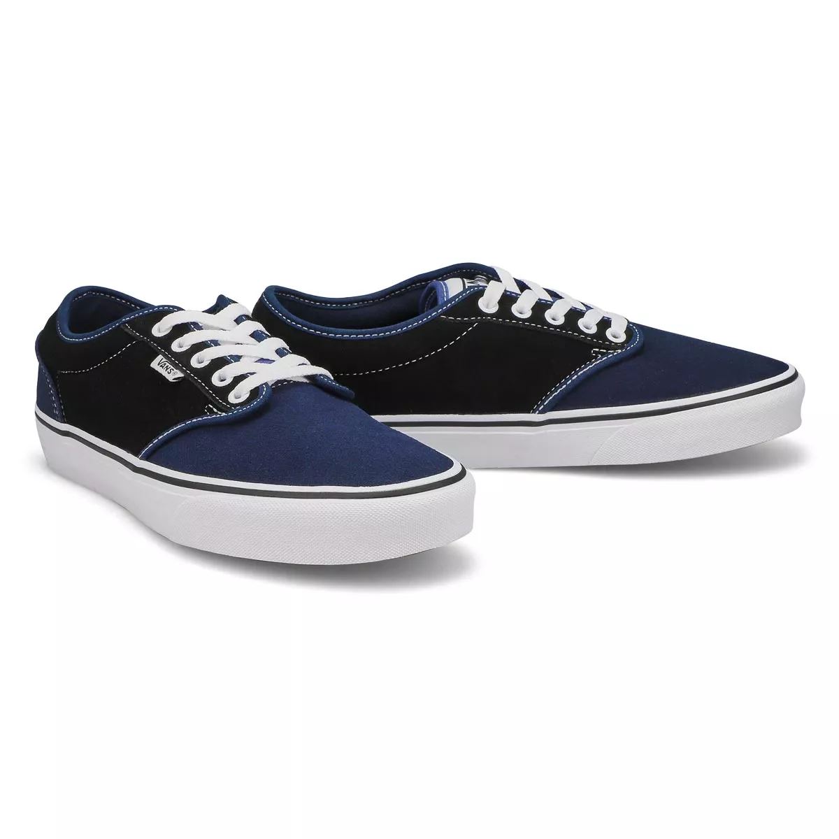 Affordable Vans, Vans, Baskets en toile ATWOOD, bleu uniforme, hommes 0130