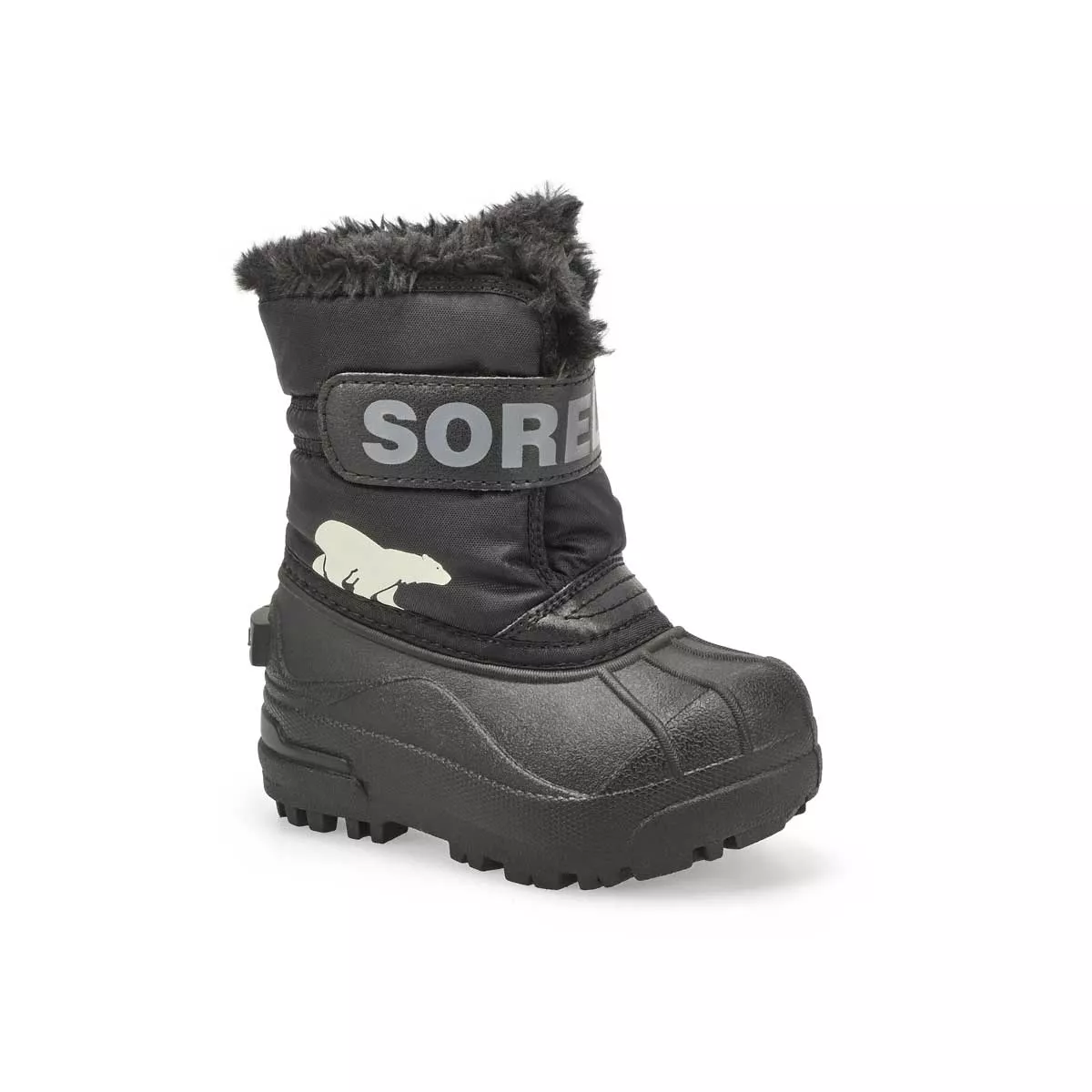 Affordable Sorel, Infants' Snow Commander Boot - Black Charcoal 0131