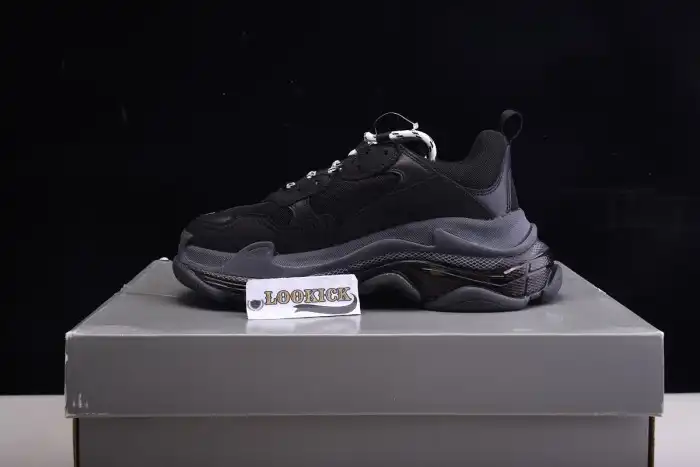 Cheap BLCG Wmns Triple S Trainer 'Black Clear Sole' 544351 W09O1 1000 0125