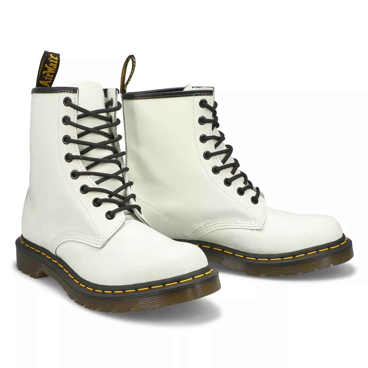 Affordable DrMartens, DrMartens, Ladies 1460 8 Eye Smooth Boot - White 0127