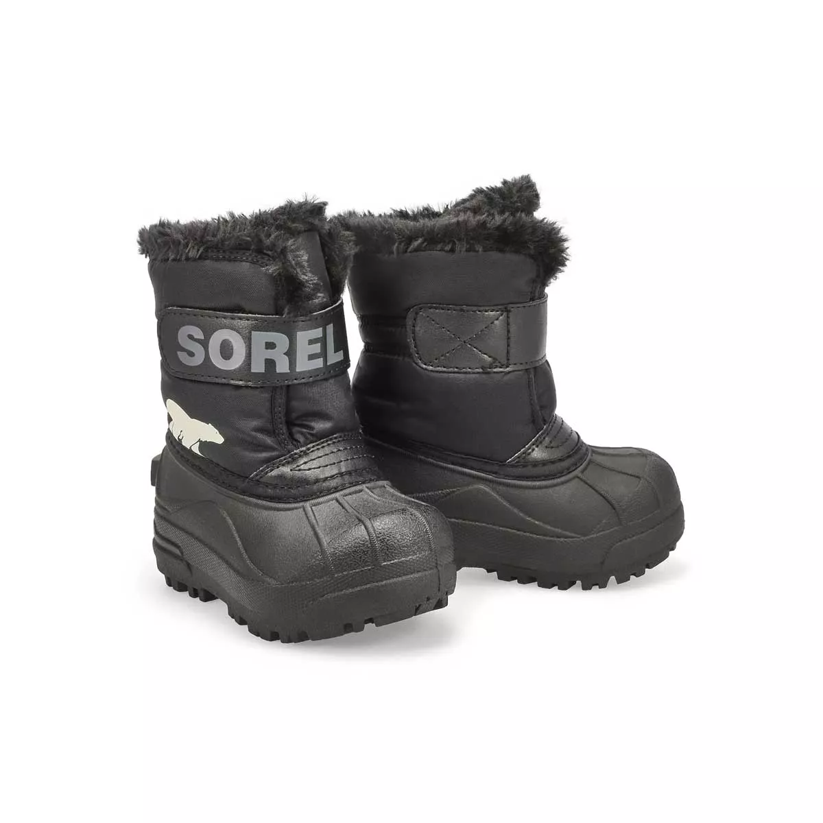 Affordable Sorel, Infants' Snow Commander Boot - Black Charcoal 0131