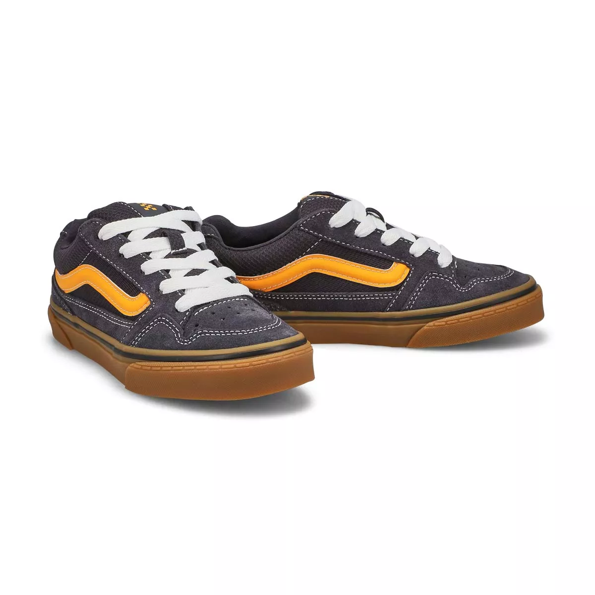 Cheap Vans, Baskets à lacets CALDRONE, anthracite jaune, garçons 0130