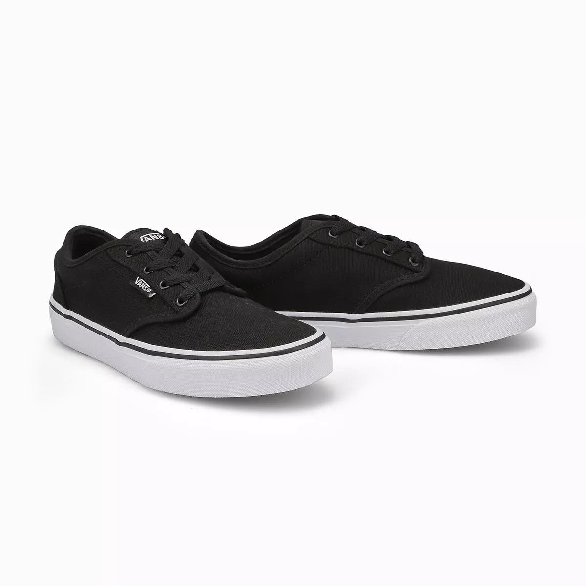 Cheap Vans, Vans, Espadrilles lacées ATWOOD, noir blanc, garçons 0130