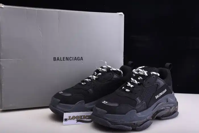 Cheap BLCG Wmns Triple S Trainer 'Black Clear Sole' 544351 W09O1 1000 0125