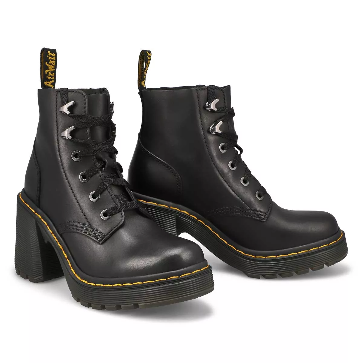 Affordable DrMartens, Botte plateforme JESY, noir, femmes 0127