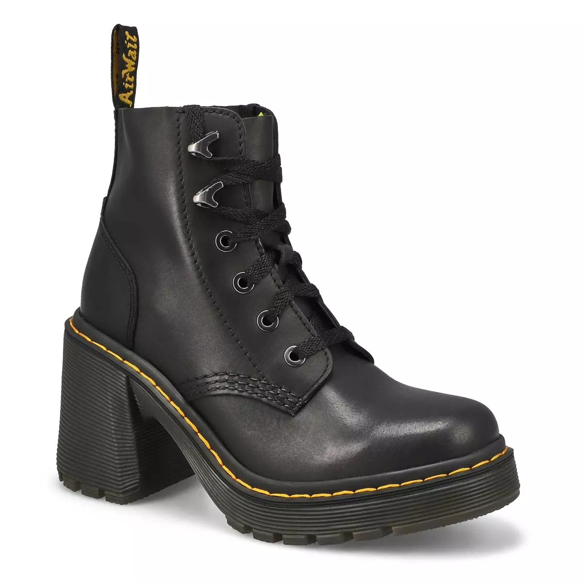 Affordable DrMartens, Botte plateforme JESY, noir, femmes 0127