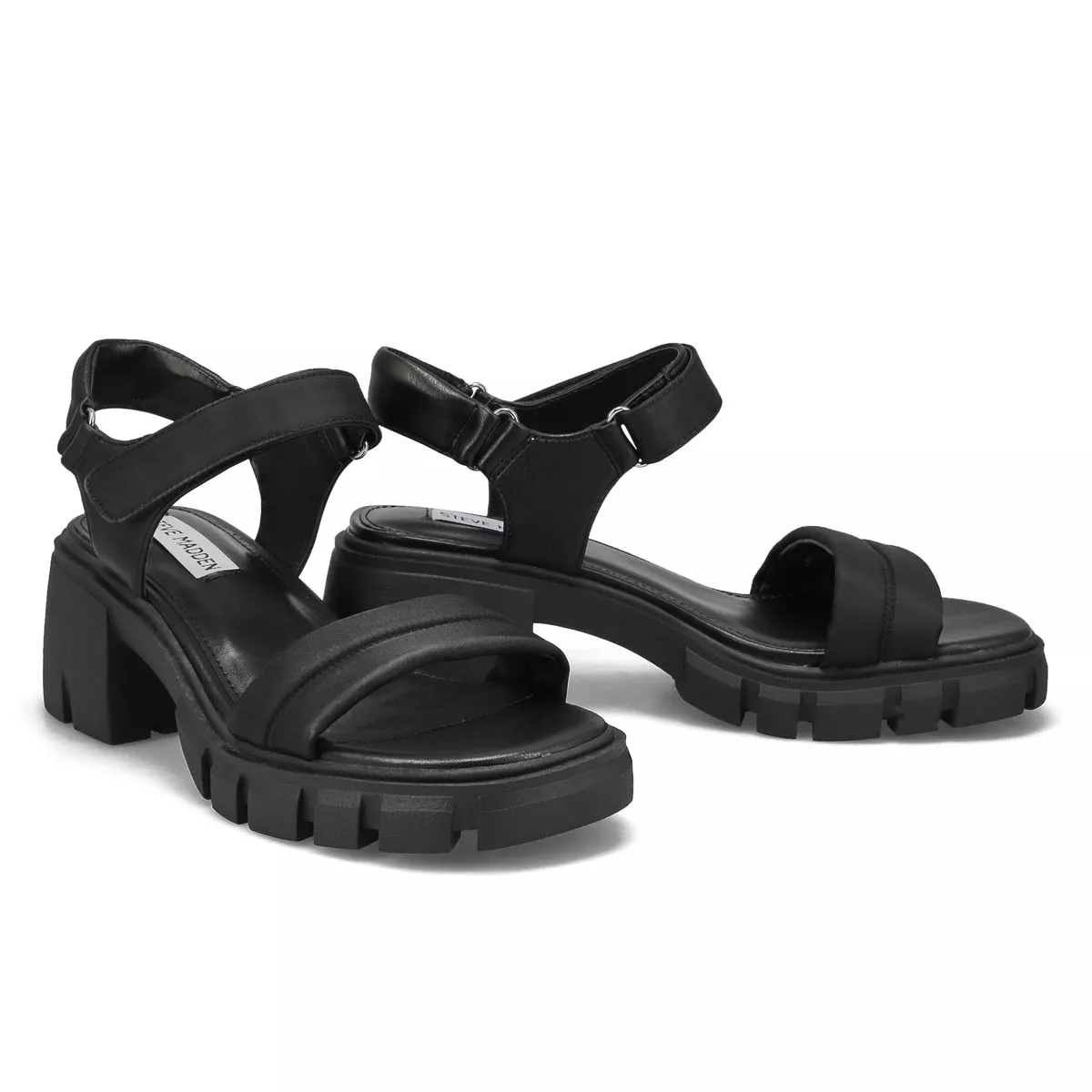 Cheap SteveMadden, Sandale habillée LOUELLA, noir, femmes 0128