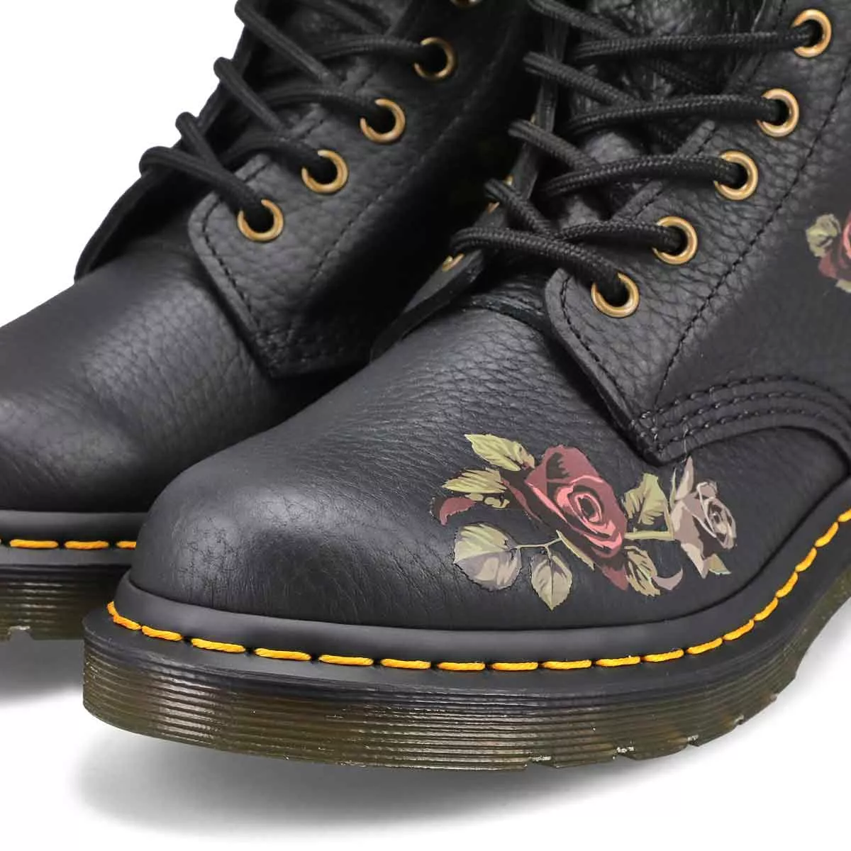 Cheap DrMartens, DrMartens, Botte militaire à 8 œillets 1460 NAPPA, roses fanées, femmes 0127