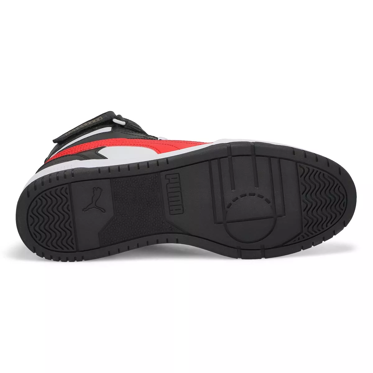 Affordable Puma, Baskets à tige haute RBD GAME, blanc rouge noir, hommes 0122