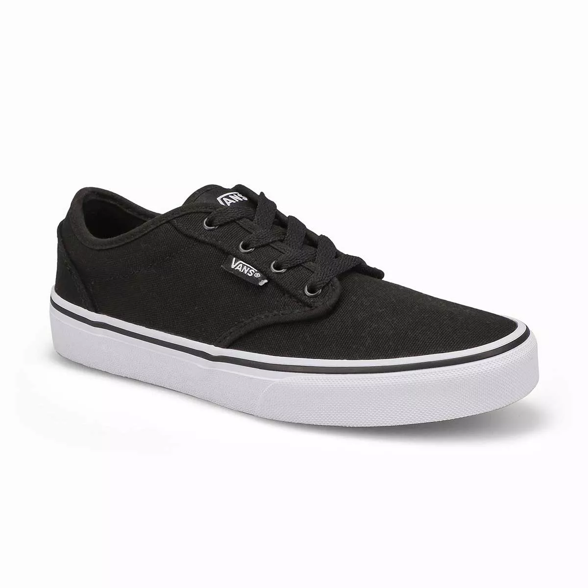 Cheap Vans, Vans, Espadrilles lacées ATWOOD, noir blanc, garçons 0130