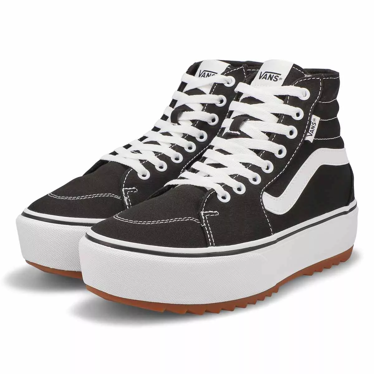 Affordable Vans, Vans, Women's Filmore Hi Tapered Platform ST Sneaker - Black 0203